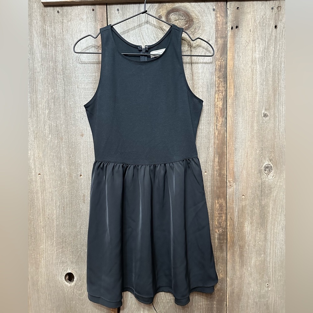 Abercrombie & Fitch Mixed Skater Mini Tank Dress in Black Size Small Women’s